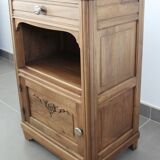 Pink marble bedside table