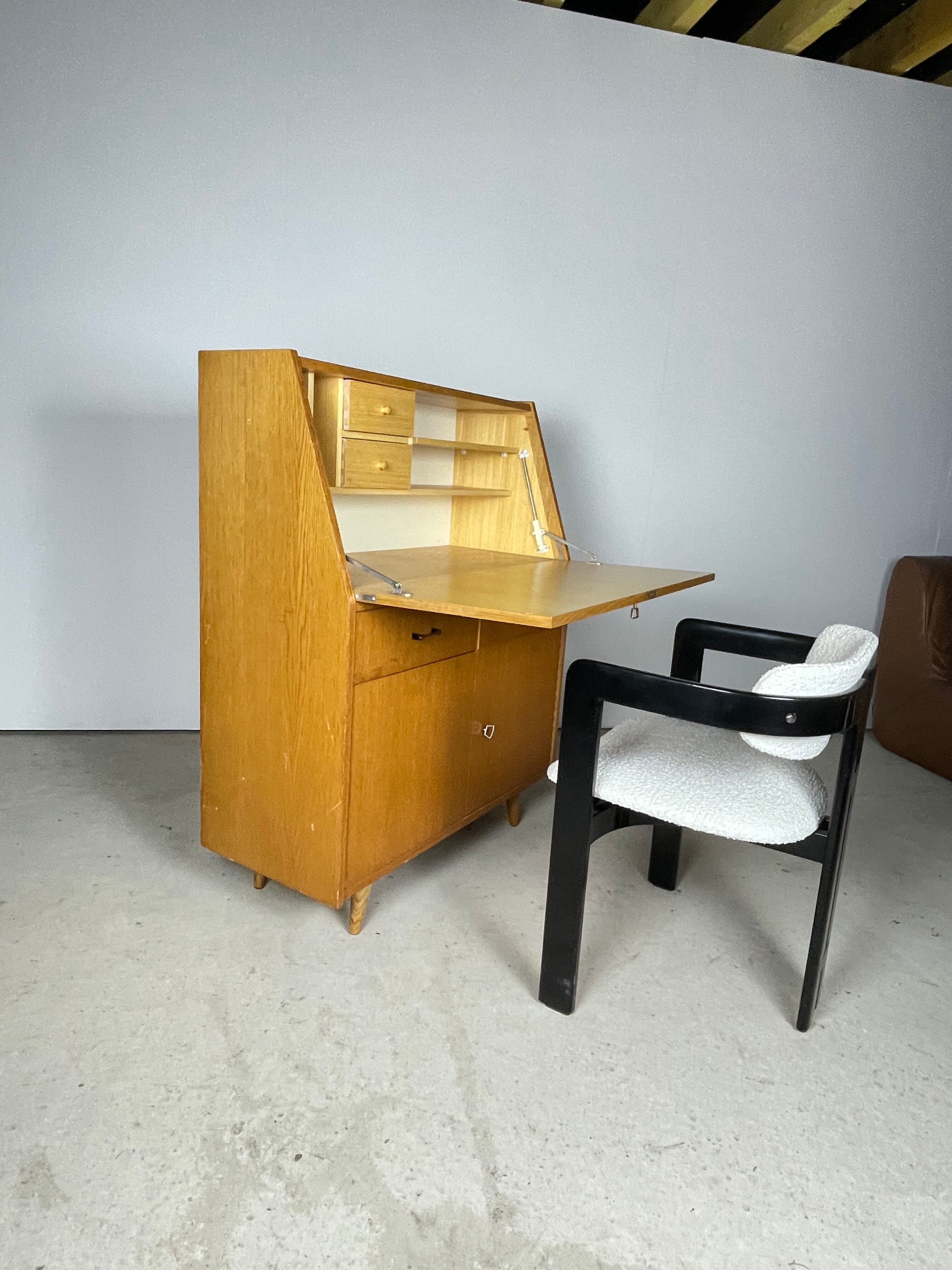 Secretary in blond oak 1960