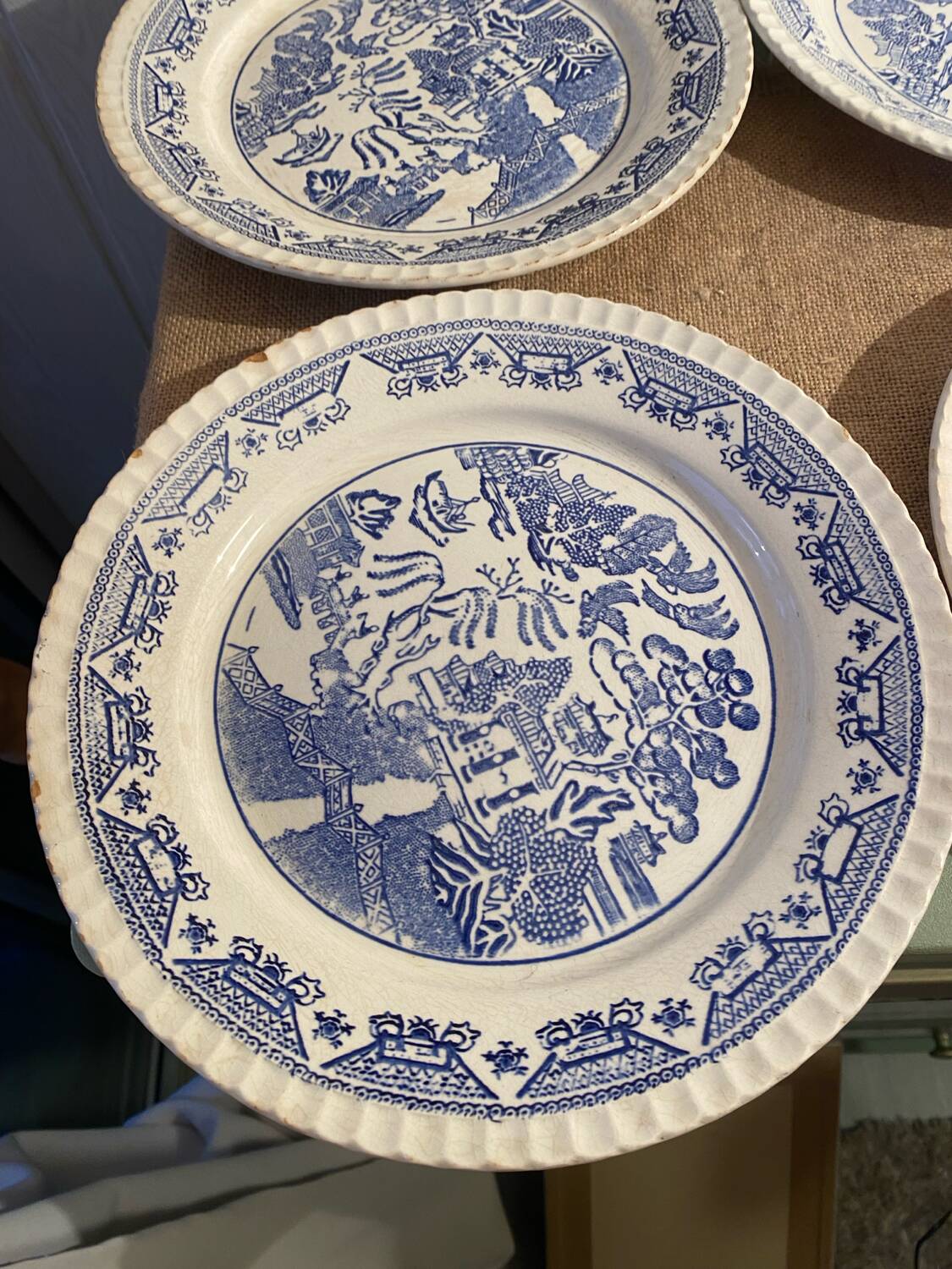 Willow plate Sarreguemines