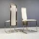 Chaises de salle à manger vintage en laiton par Belgo chrom, années 1970 - lot de 8