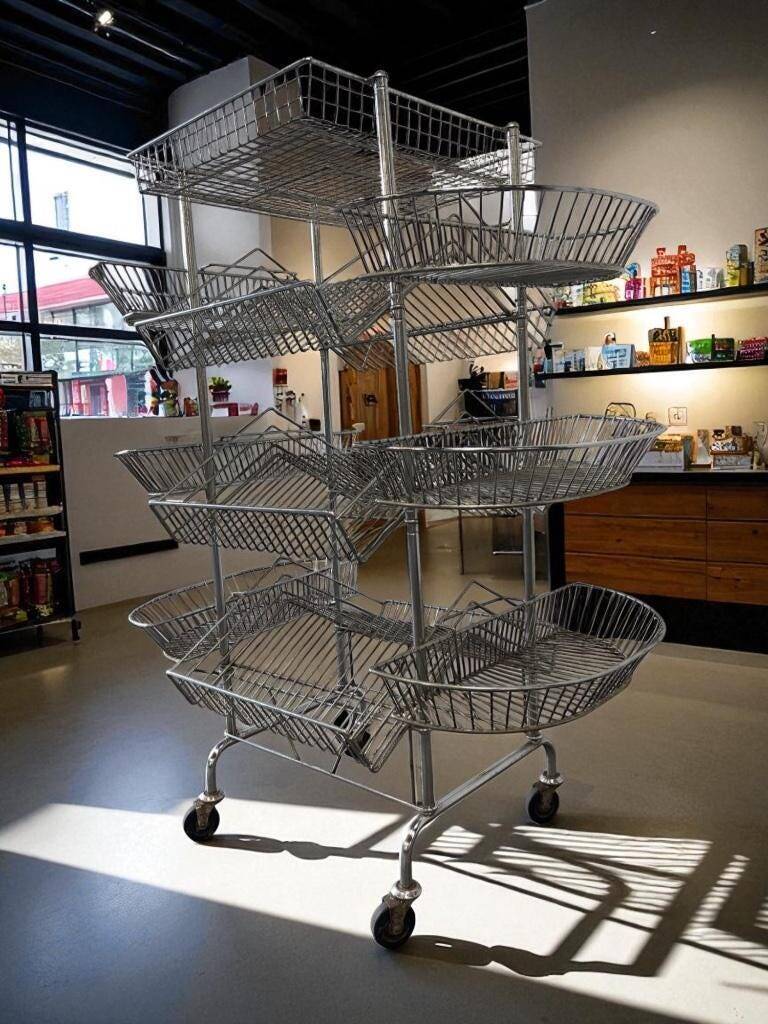 Vintage iron stand / shelf / display rack