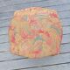 Louis XV style footrest stool pouffe wood and fabric