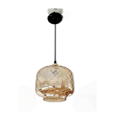 Suspension vintage ambrée