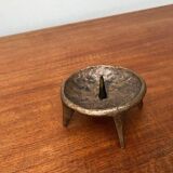 Brutalist Mid-Century Candle Holder in Bronze, 1960s