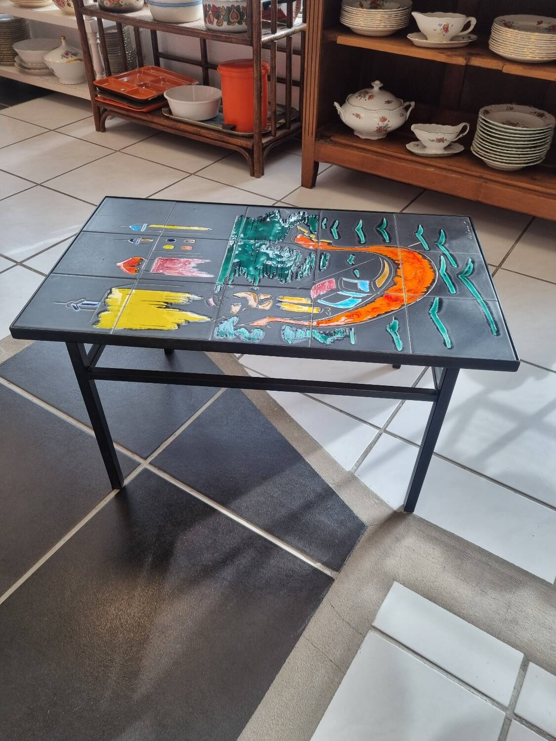 Vintage coffee table signed