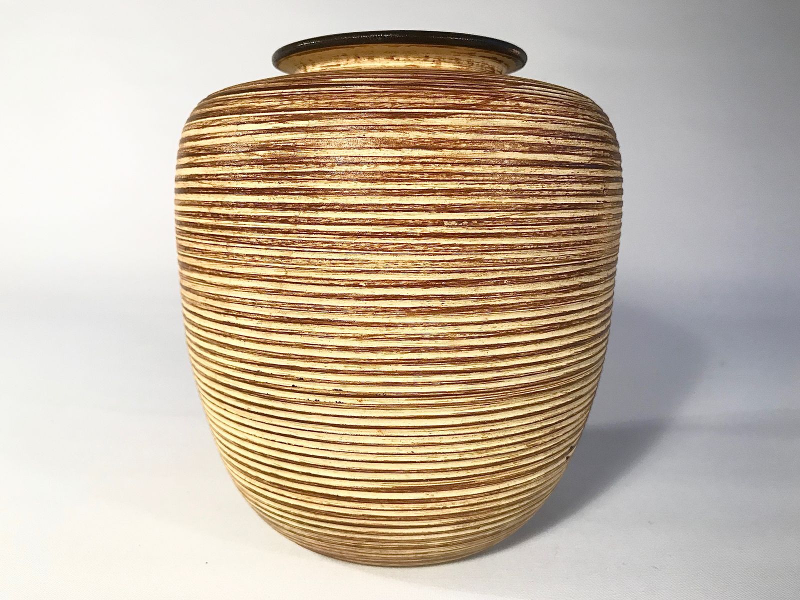 German ceramic art vase from Höhr Grenzhausen, 1950s