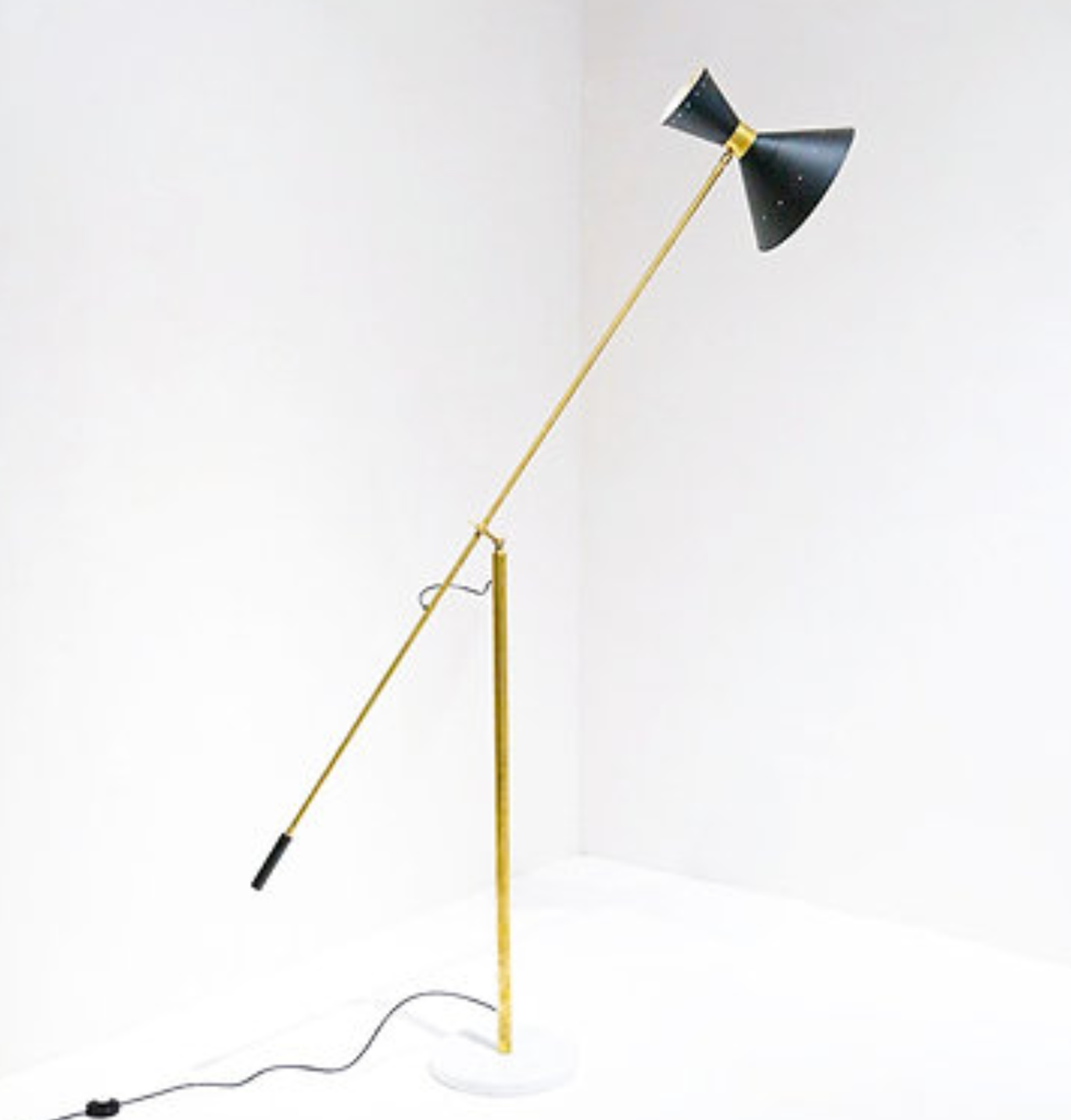 Lampadaire italien noir