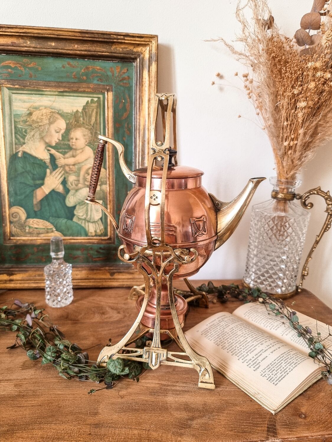 Copper and brass samovar, early 20th century