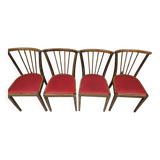 Set of 4 1960 chairs in the Baumann style