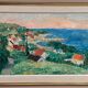 Original Swedish Oil On Panel – “Coastline” By John Hedman – Dated 1973 – Vintage & Framed – 71 × 52 Cm (28" × 20.5")