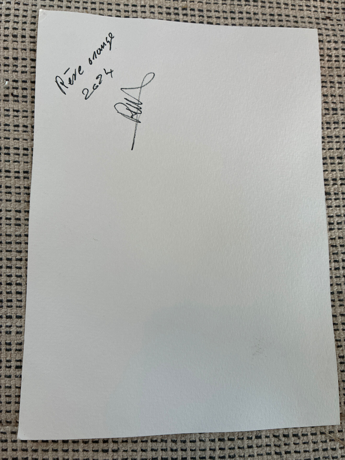 Aquarelle originale « Rêve orange » – Pièce unique