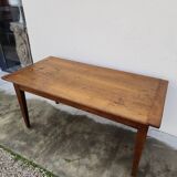 Antique rustic farmhouse table made in the 1900s - 1.54m