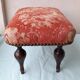 Wooden and fabric footrest