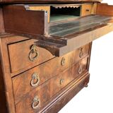 Commode secrétaire XIXème Charles X Restauration
