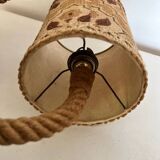 Large rope wall lamp