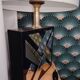 Lampe Vintage 1970 Laiton & Chrome – Style Hollywood Regency