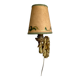Bronze wall light, golden brass, clip-on wallpaper lampshade