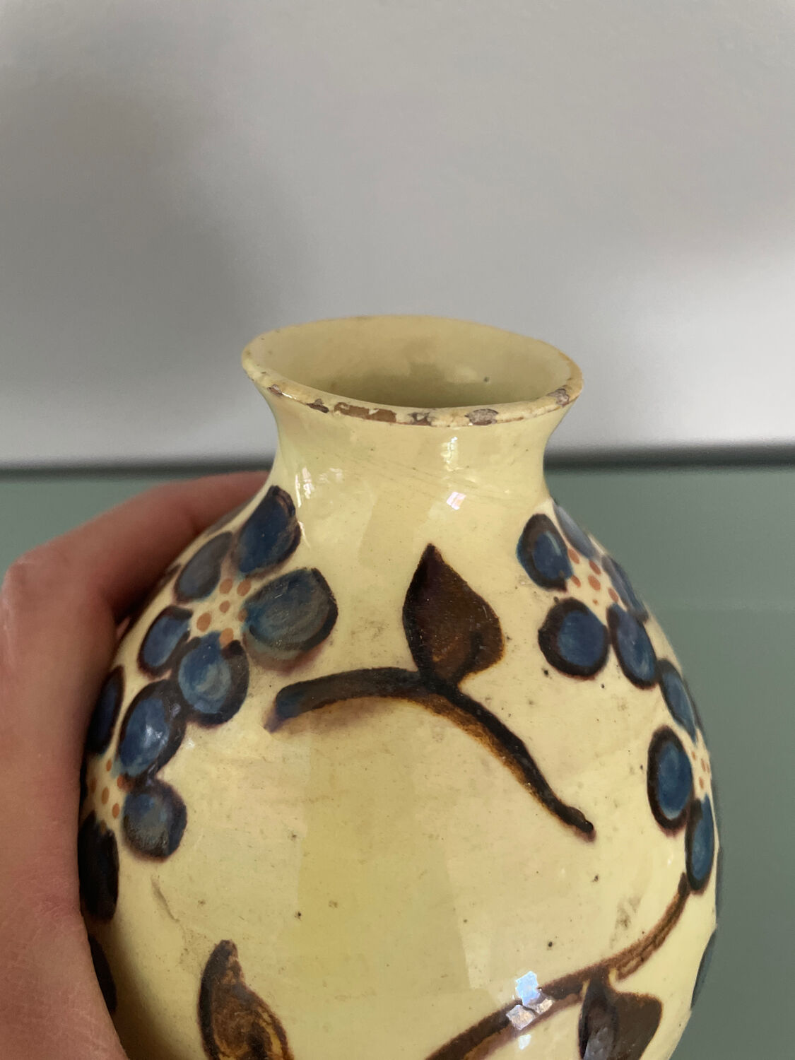 Vase Emile Simonod Savoyard pottery