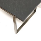 Vintage heavy slate coffee table made in the 1970s