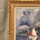 Oil on canvas entrance of the port christophe charpides