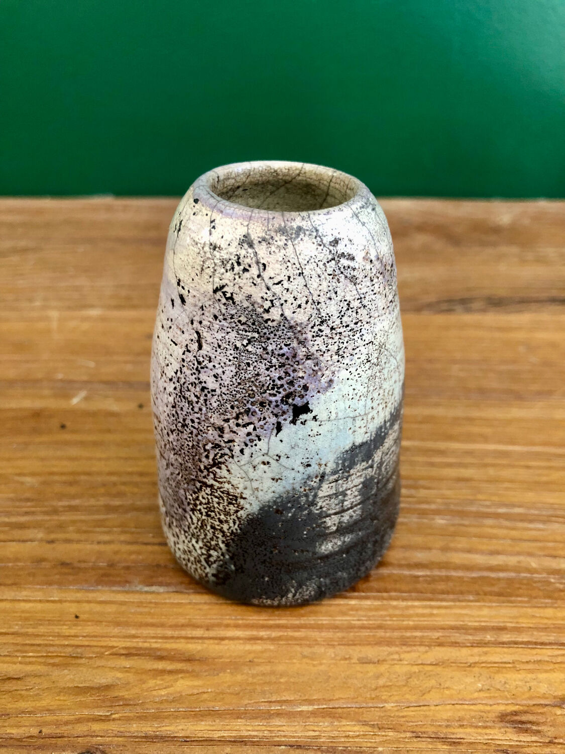 Small raku vase