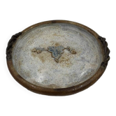 Stoneware fruit dish