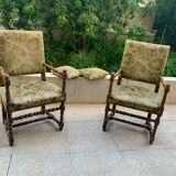 Genuine pair of Louis Viii armchairs
