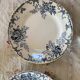 Set of 4 flat ironstone plates by Hippolyte Boulenger