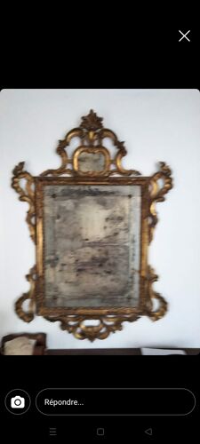 Miroir vénitien d'époque 18e 85x120cm