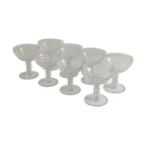 Crystal champagne glasses