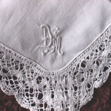 Old handkerchief pouch communeing suit monogrammed