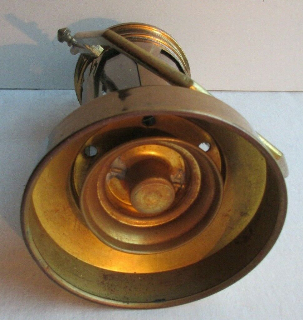 Art Deco religious object, Old procession lantern, glass and gilded brass