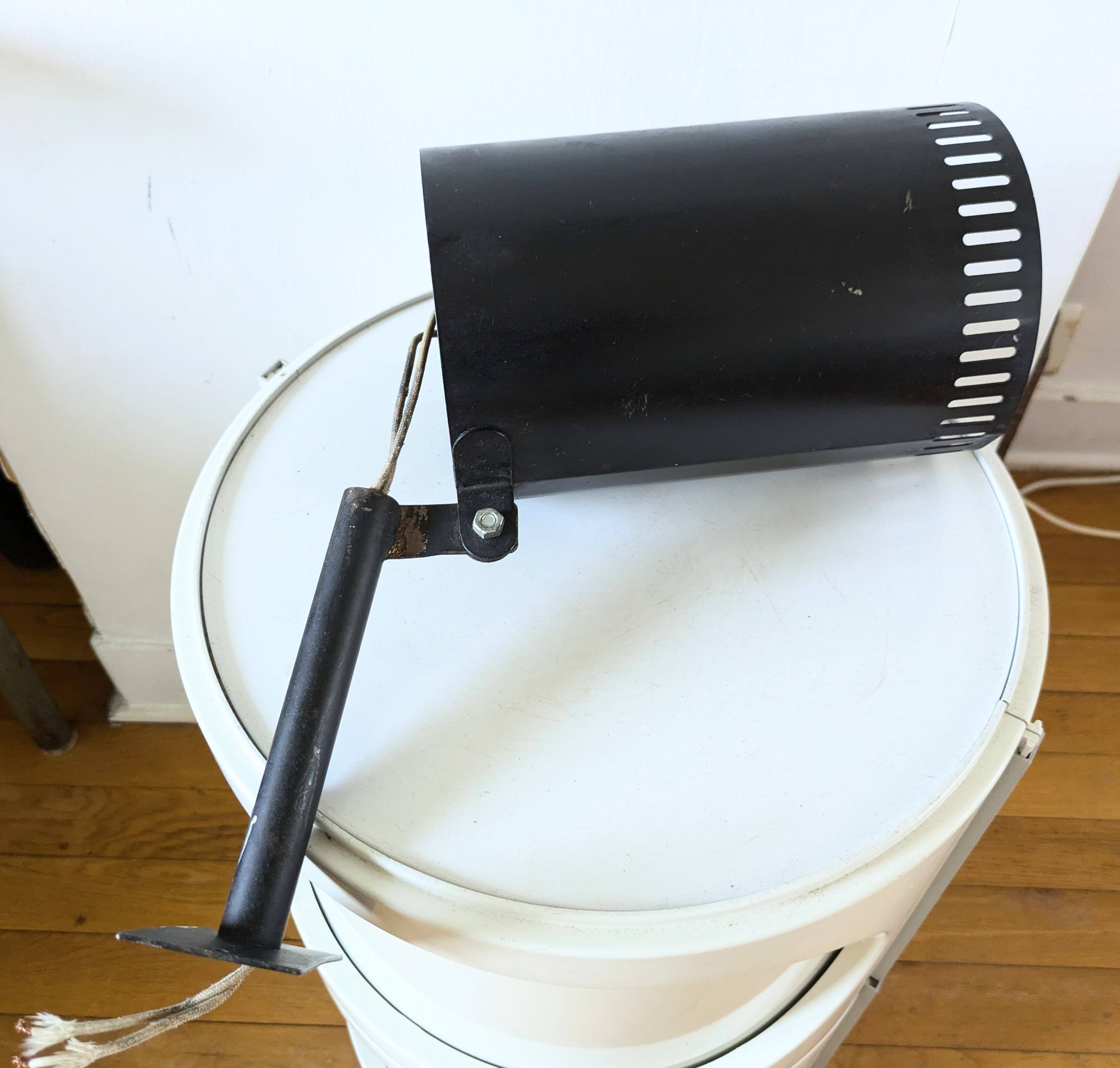 Large 60s design tube wall light