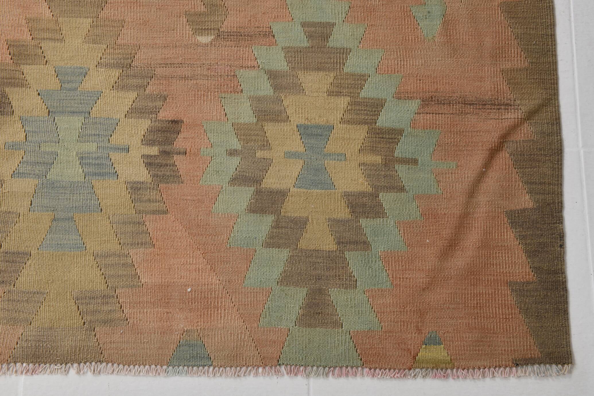 6x10 Kilim Turkish Nomadic Design Kilim Rug, 181x312 Cm