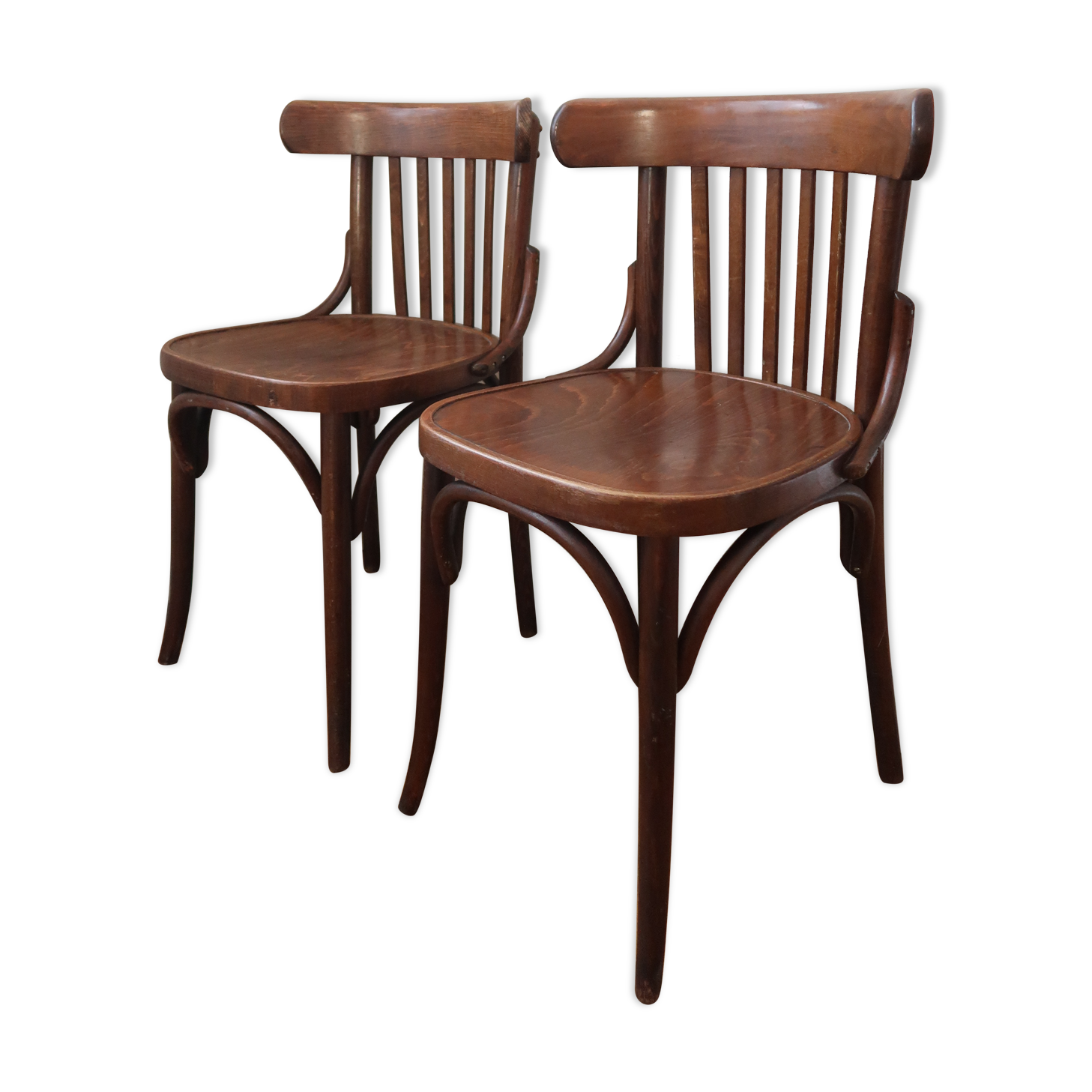 Paire de chaises bistrot couleur ébène