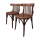 Paire de chaises bistrot couleur ébène