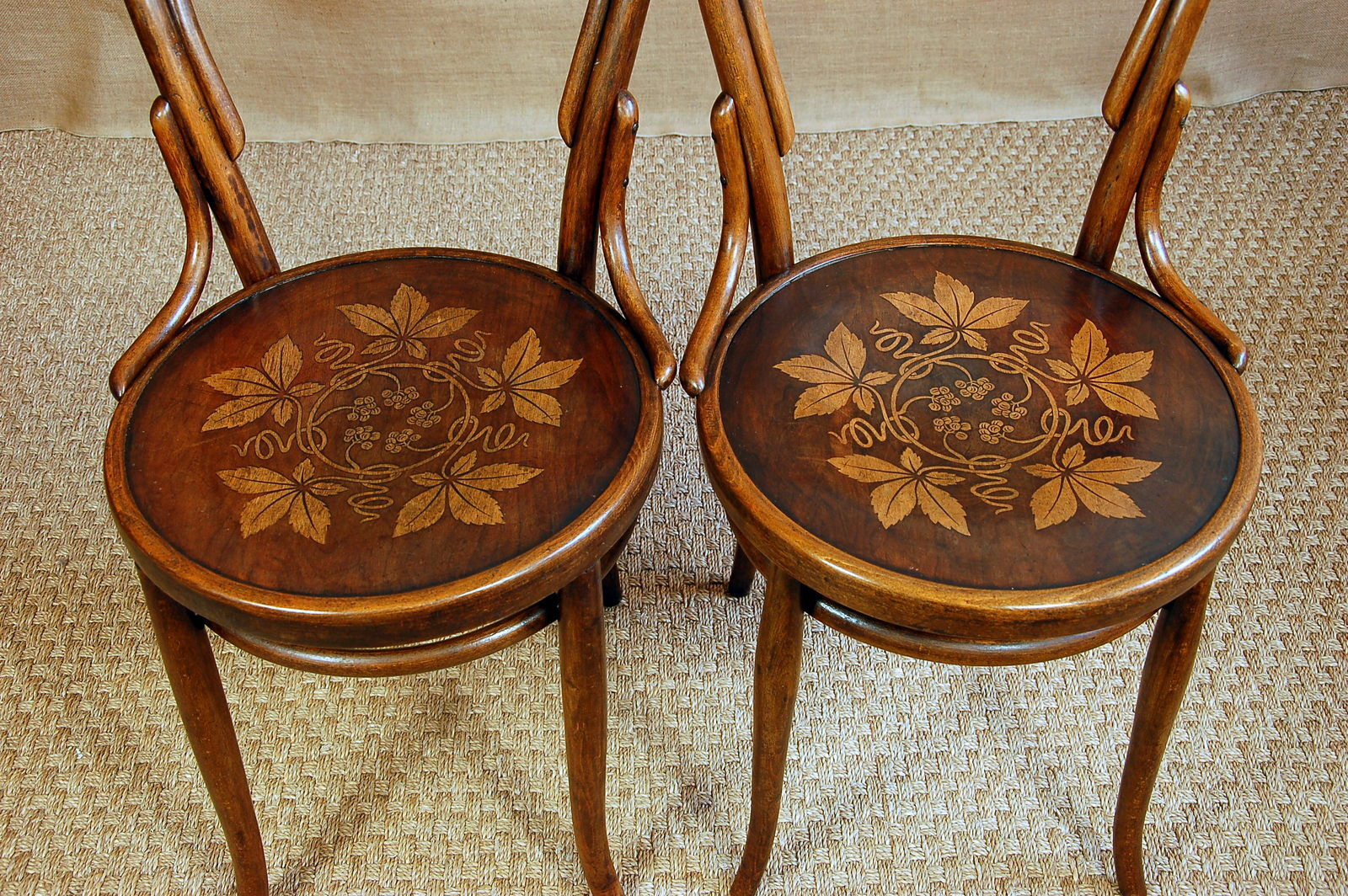 Paire de chaises bistrot 1900 n°14 luterma