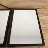 Barber mirror triptych 1900 43x15cm