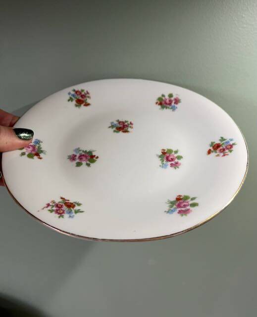 Floral dessert service