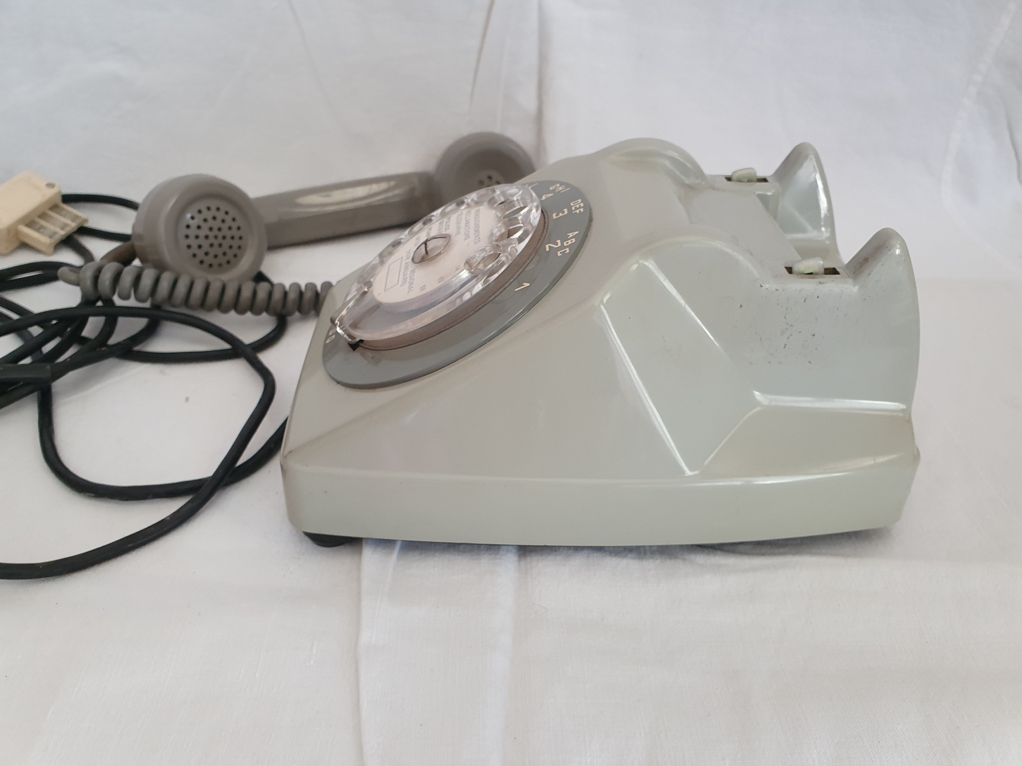 Vintage phone SOCOTEL S 63 grey