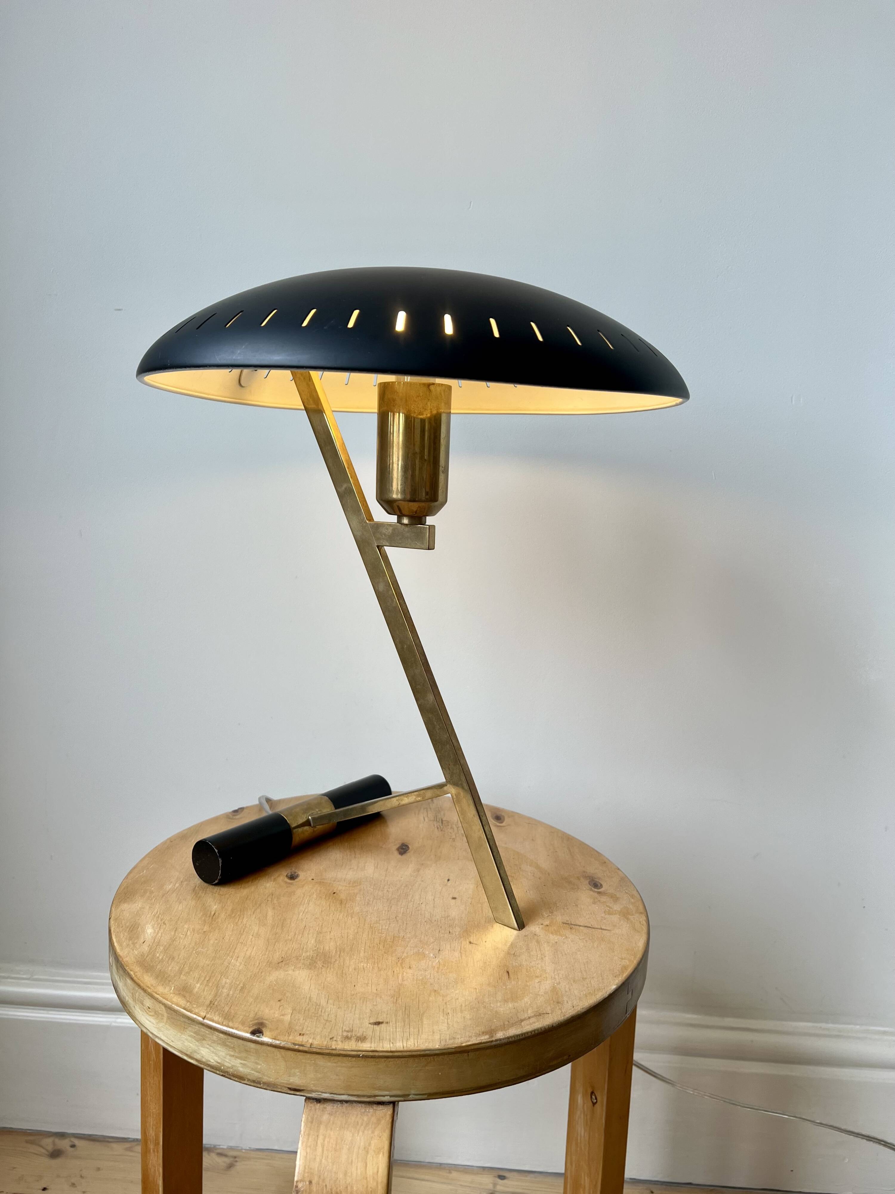 Vintage mid century Decora Z Lamp by Louis Kalff for Philips, Belgium, 1950