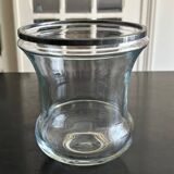 glass and metal vase from the 70s