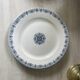 Old opaque porcelain dish from Gien, Montmorency model