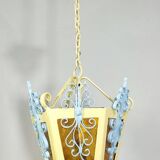 Lámpara de techo o farol. España, 1980s.