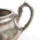 Art Nouveau sugar bowl, silver-plated brass, Germany, early 20th century