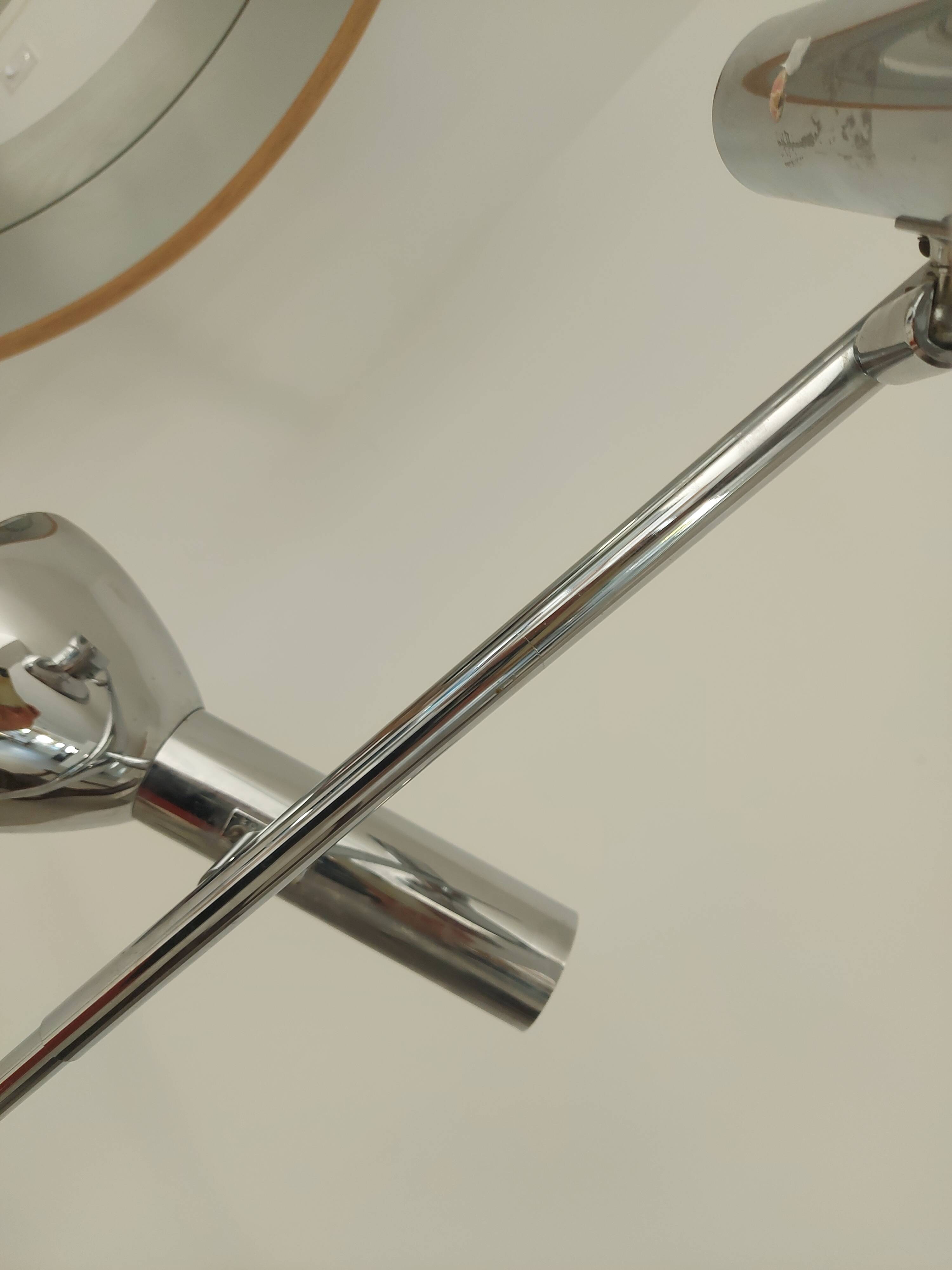 Vintage 70'S chrome floor lamp