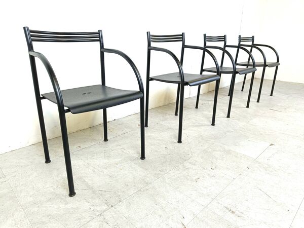 Fauteuils Francesca par Philippe Starck pour Baleri Italia, Espagne, 1982, Set de 4