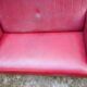 Sofa 2 place skai red