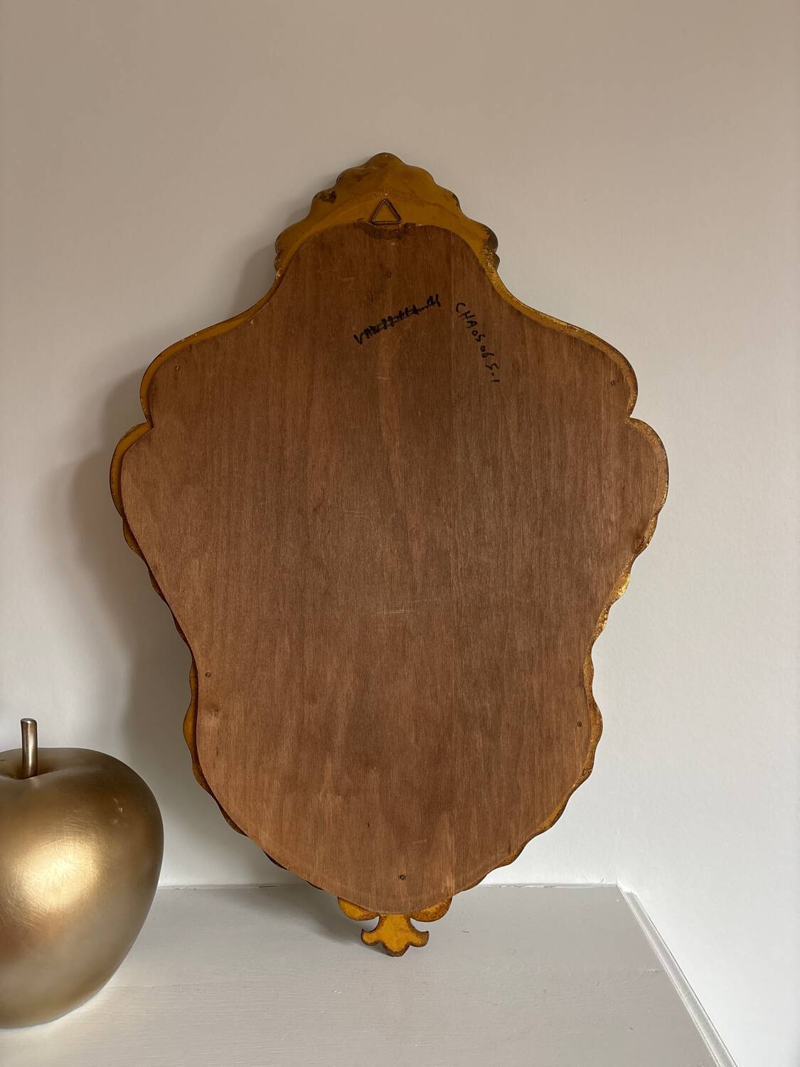 Golden shell mirror