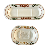 Set of two soap holders